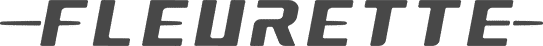 Logo de la marque Fleurette en gris sur fond transparent