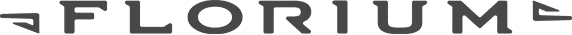 Logo de la marque Florium avec typographie moderne et minimaliste.